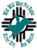 a logo for wild west pro rodeo silver city new mexico .