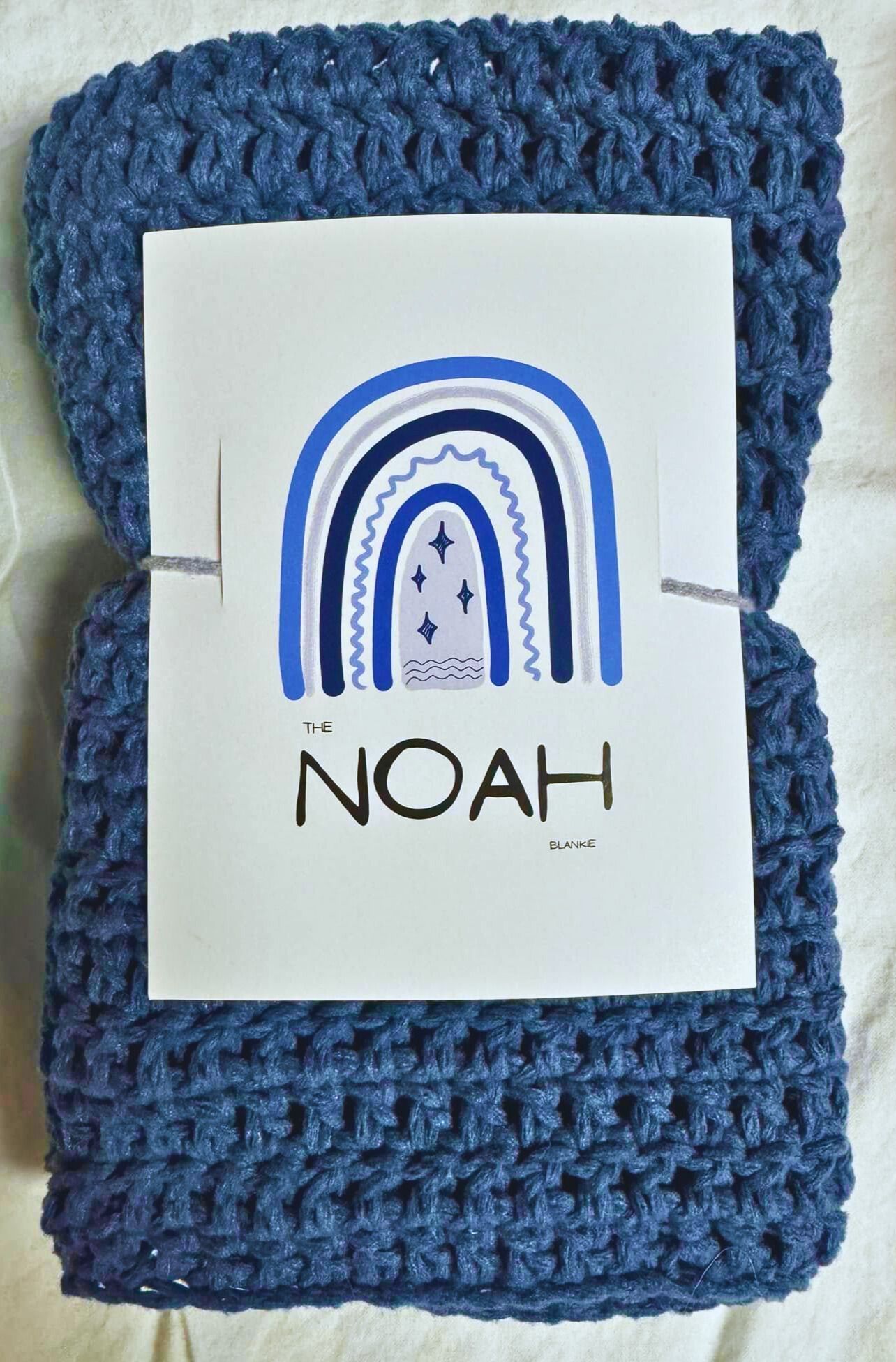 Handcrafted crocheted Noah's Voice Blankie — soothing post-abortion healing blanket, March release. 