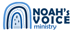 Noah’s Voice Ministry logo with blue ark arch and navy text