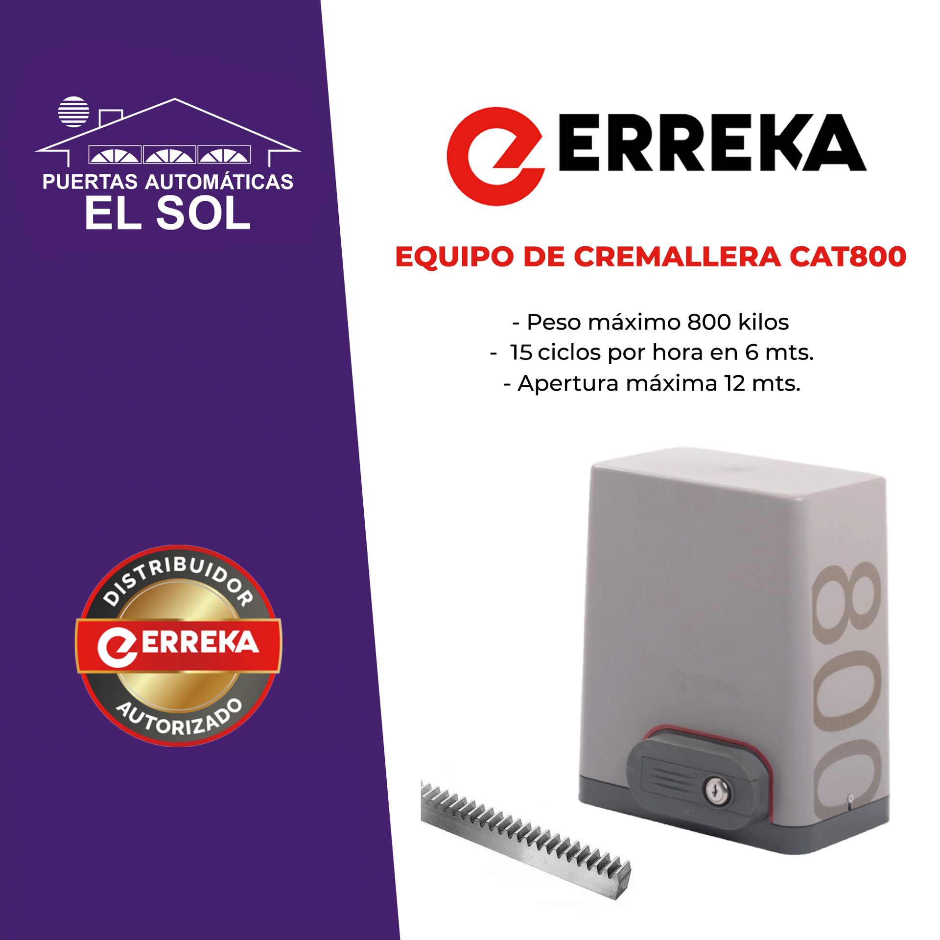 CAT 800 – MARCA ERREKA