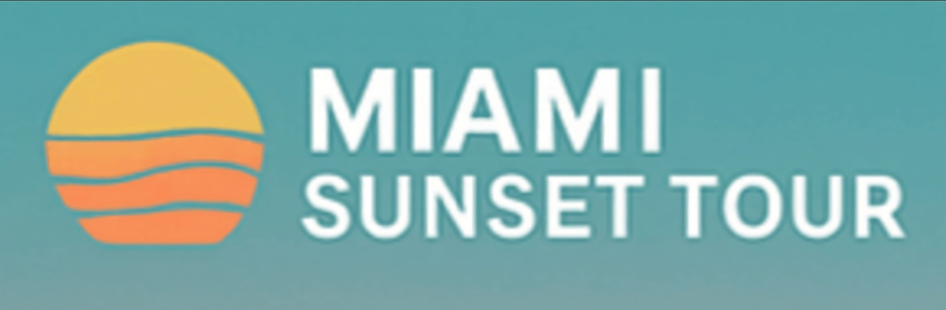 The logo for miami boat cruises is blue and white