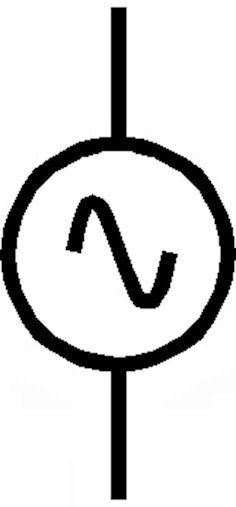 Het symbool voor een dynamo