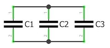 Condensatoren parallel