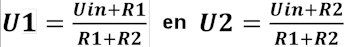 formule voor de spanningsdeler