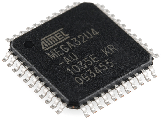 Een echte microcontroller, duizenden mosfetjes in een hele kleine behuizing