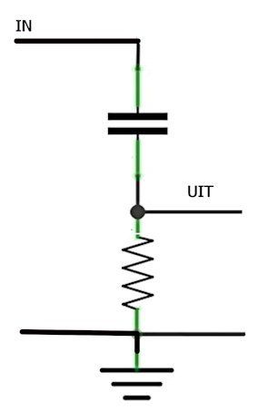 Een hoog doorlaat filter is eenvoudig te maken, weg metde bassen.