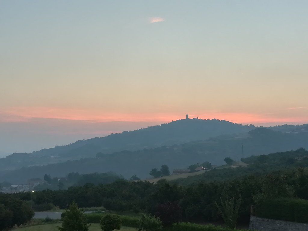 veduta al tramonte