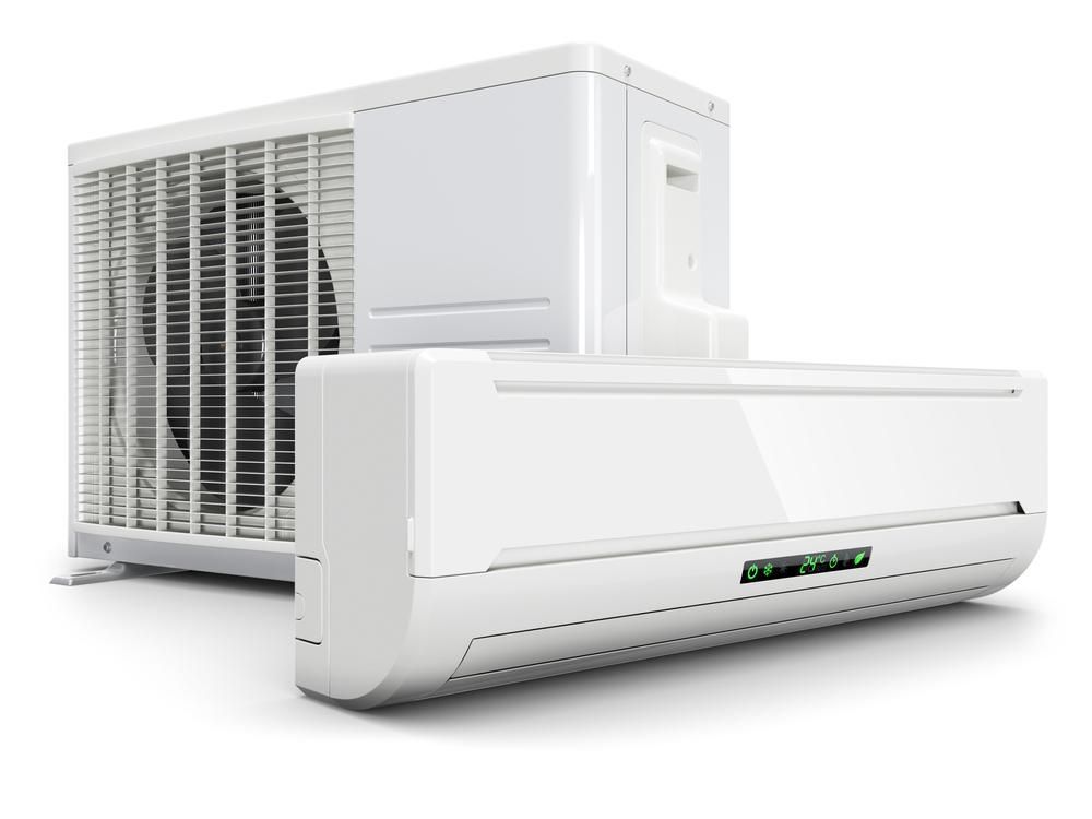 Two White Air Conditioners — AJM's Air Conditioning Centre in Wollongbar, NSW