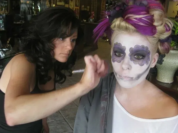 Woman with Creative Makeup — Oceanside, NY — Colori Bella Hair Studio