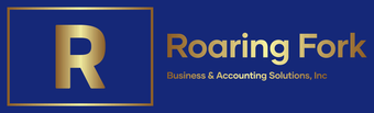 The logo for roaring fork business and accounting solutions inc.