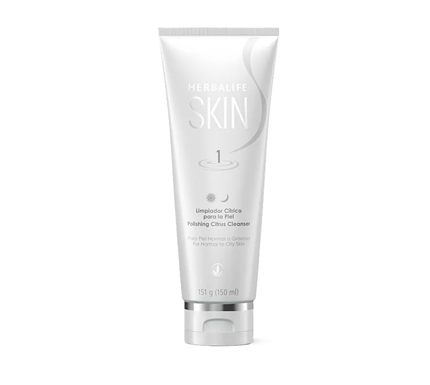 Tubo blanco de limpiador facial Herbalife SKIN.