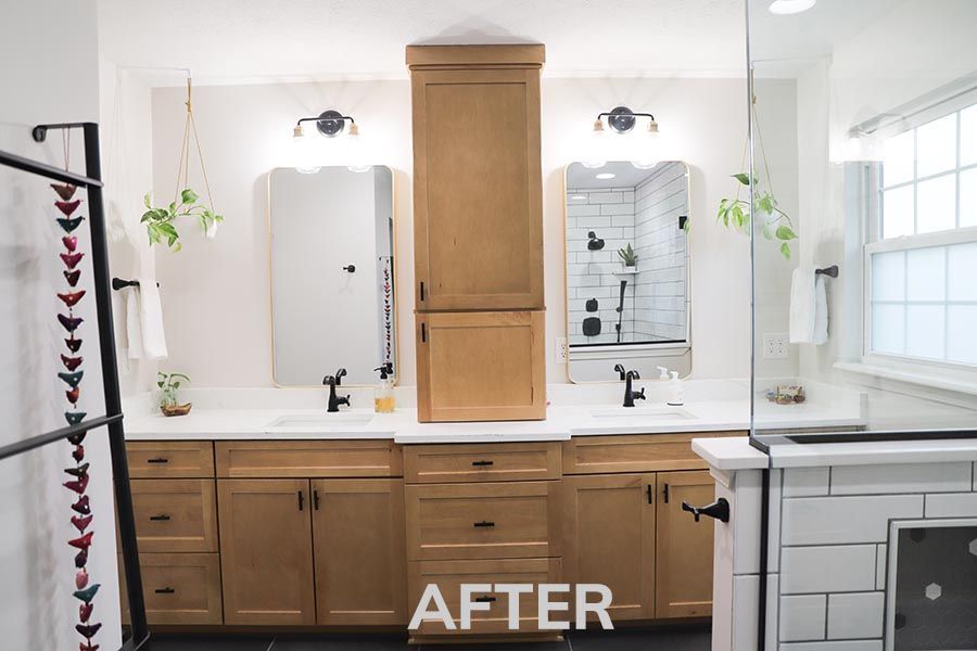 after bathroom remodel