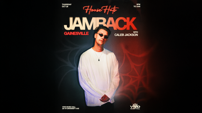 Rising star from Circoloco and Solid Grooves, Jamback, is coming to UF on Thursday of Halloween weekend 10/29.
THU.  OCT. 29, 2026
Doors 9pm
18+

