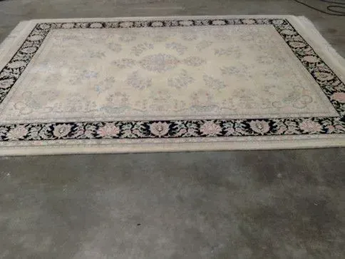 A clean carpet on the floor.