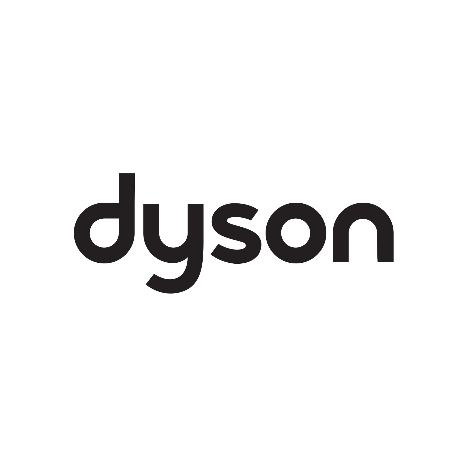 Dyson logo in black, sans-serif font, on a white background.