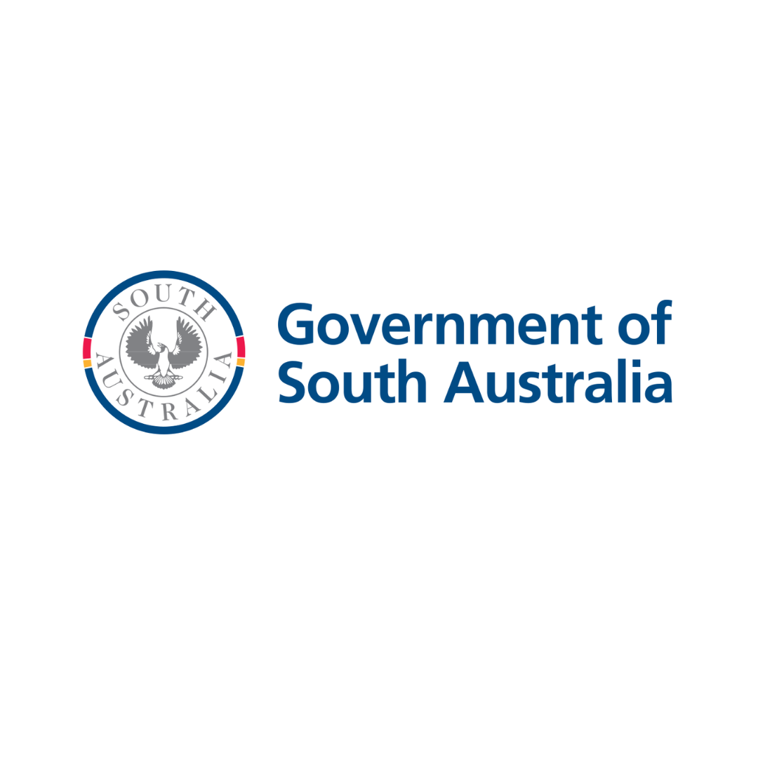Logo of the Government of South Australia: emblem with a bird and text 