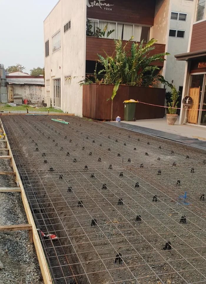 Construction Site With Rebar Grid and Formwork, Ready for Concrete Pouring — All Around Concreting in Wollongbar, NSW