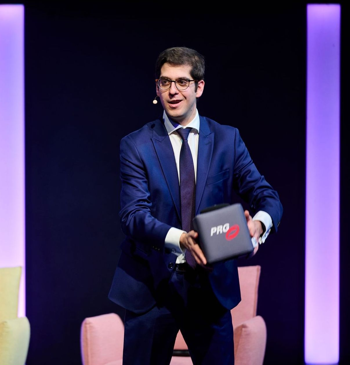 Luigi Sementilli hosting an event.