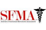SFMA logo with red letters and a black medical staff symbol; “Selective Functional Movement Assessment” text below