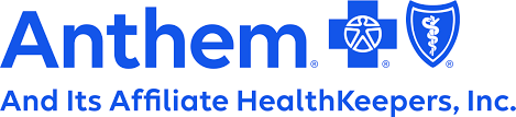 Anthem and its Affiliate HealthKeepers, Inc. logo in blue text with a medical cross and shield icon