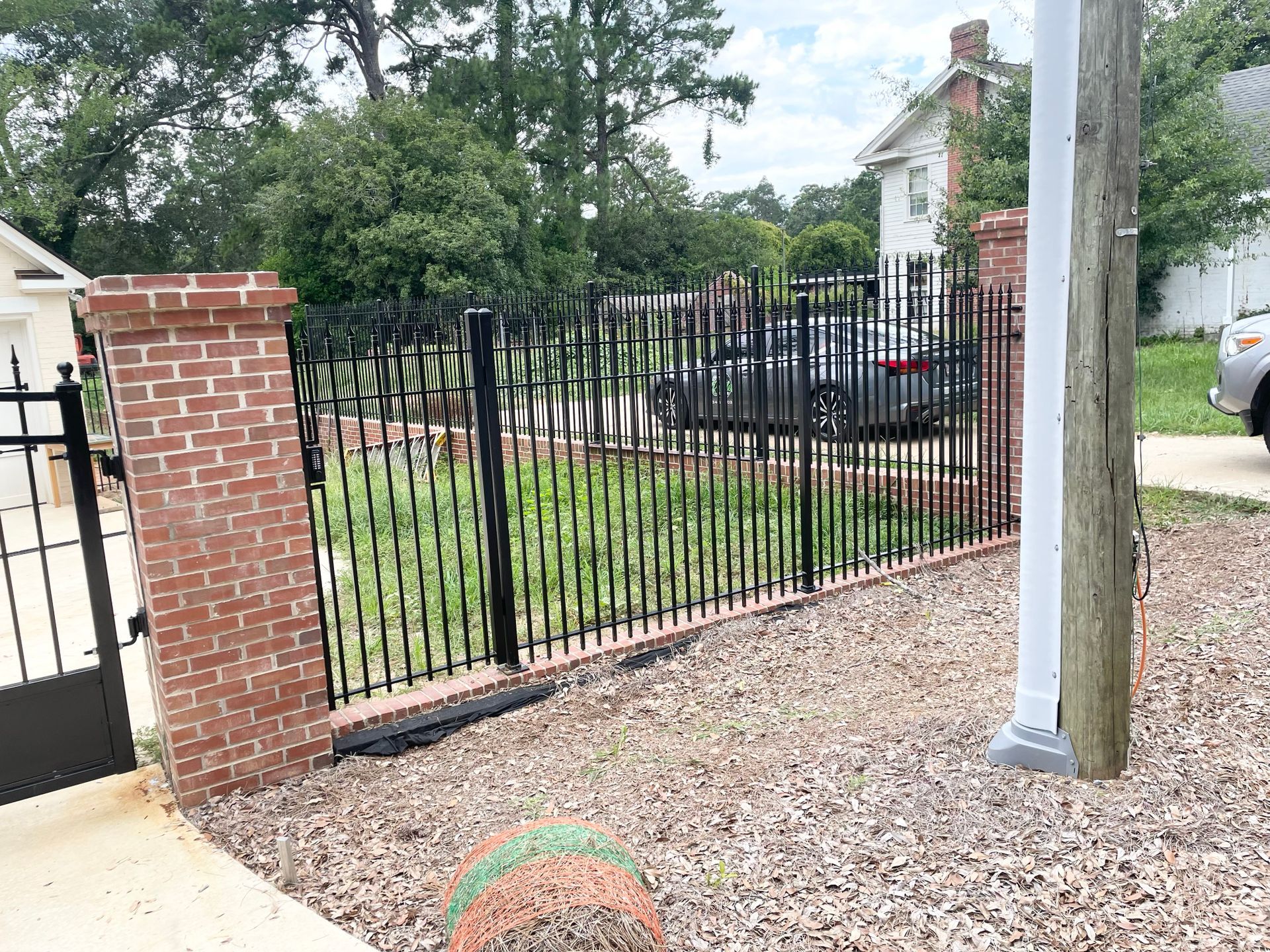 black security fence