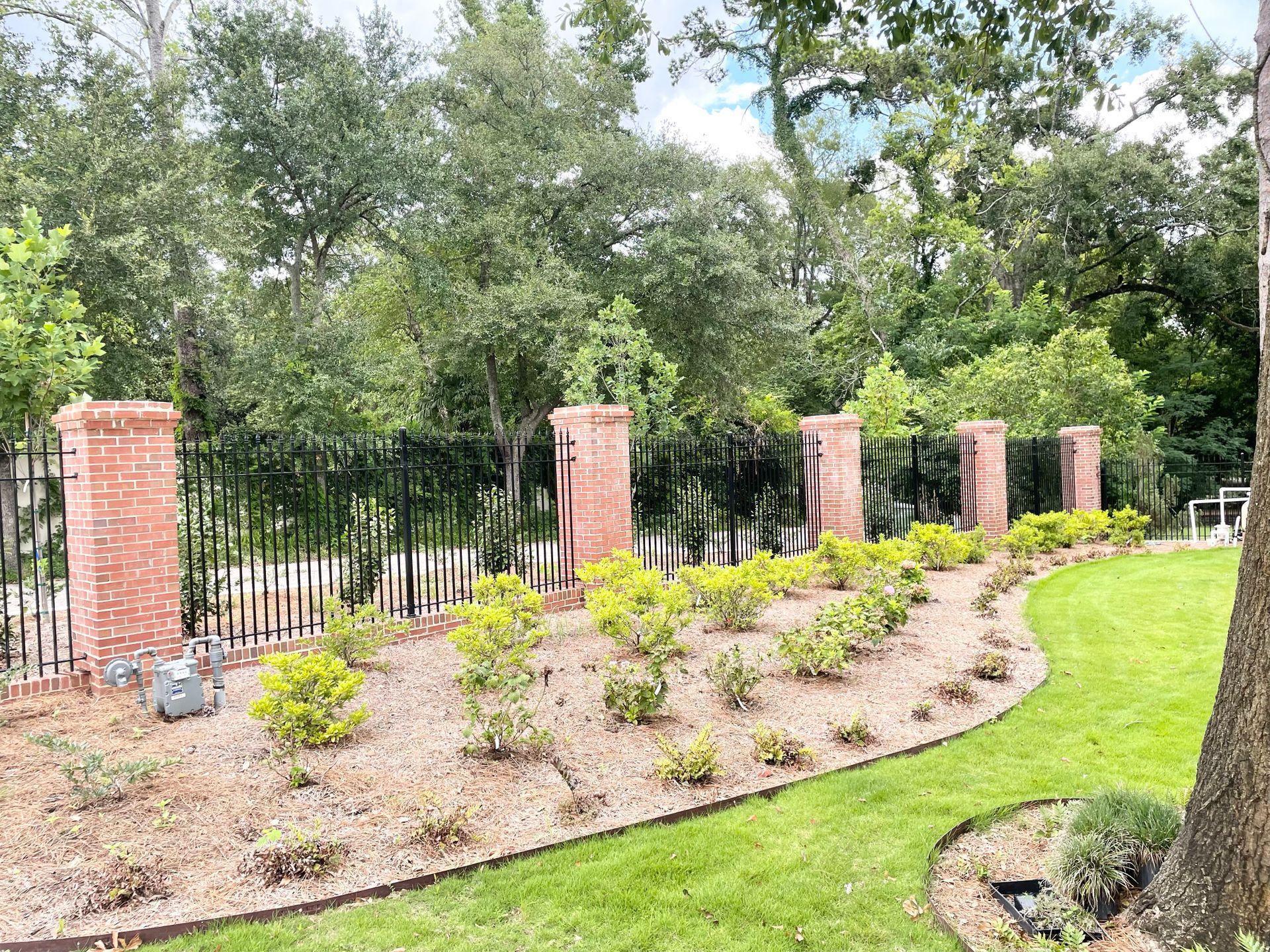 black security fence