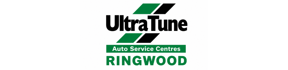 UltraTune Auto Service Centres logo with green racing checkered flag and RINGWOOD text