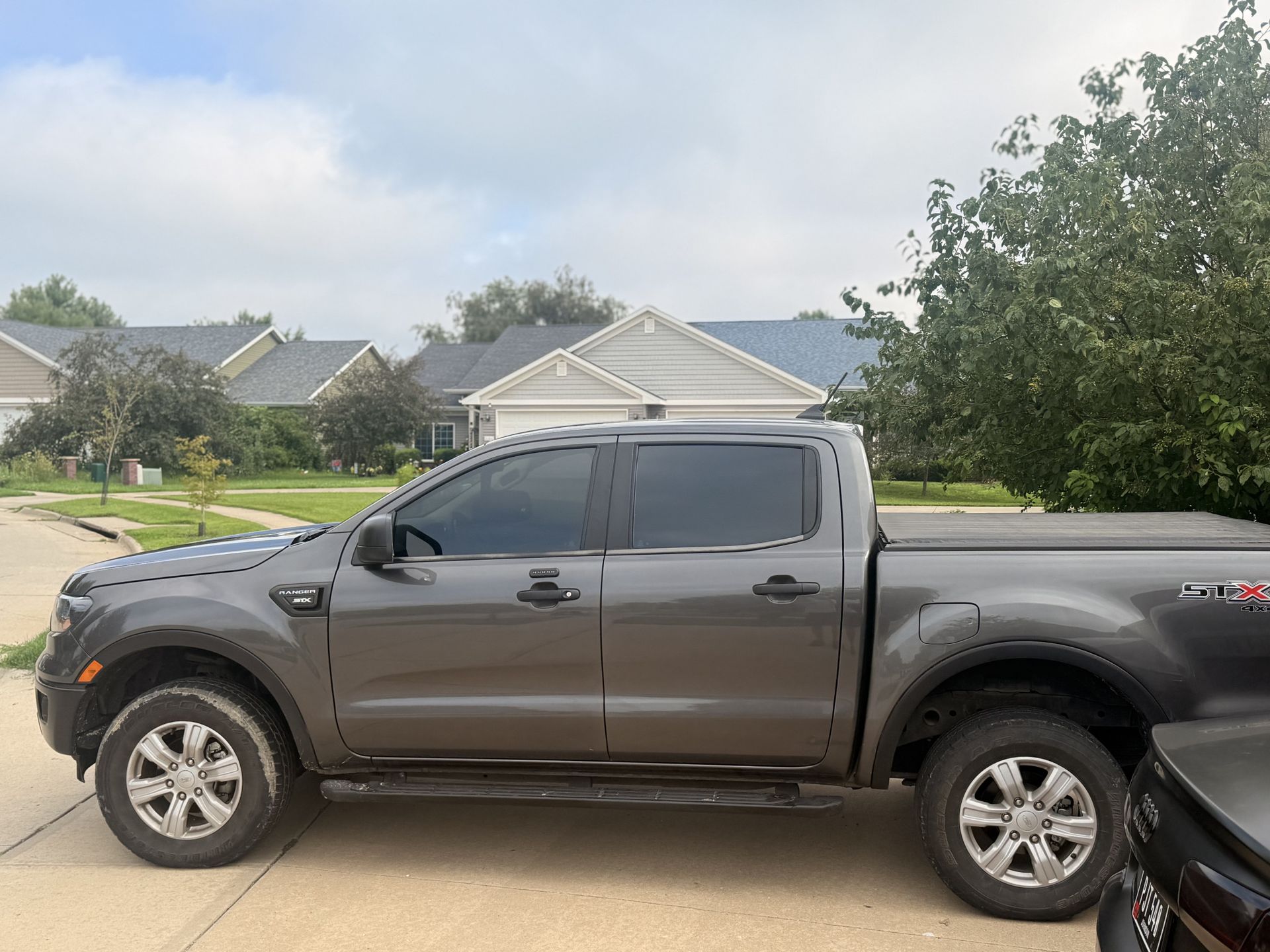 Gray Ford Ranger truck with ceramic window tint by Next Tier Tinting