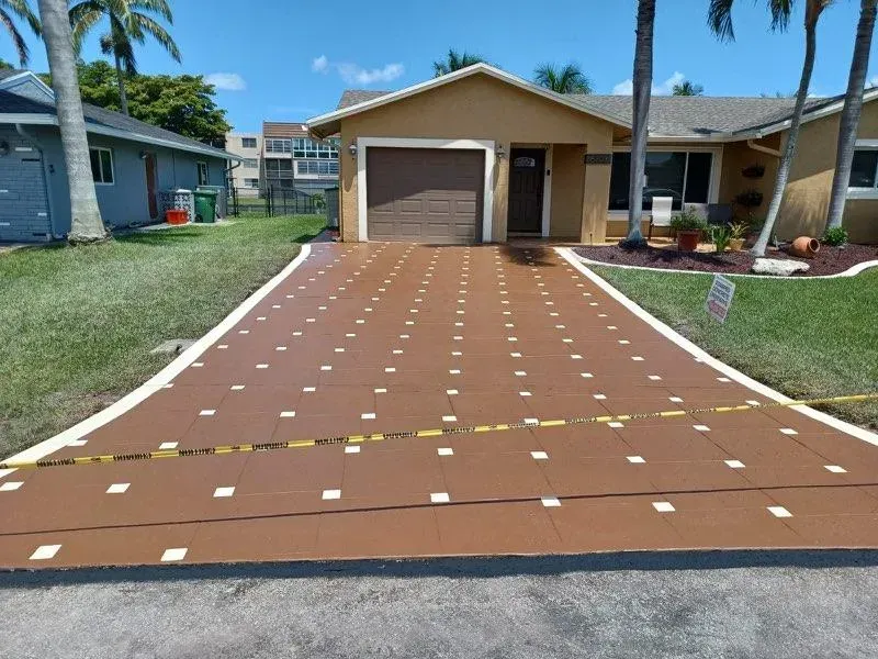 Customized stamped concrete designs in frisco