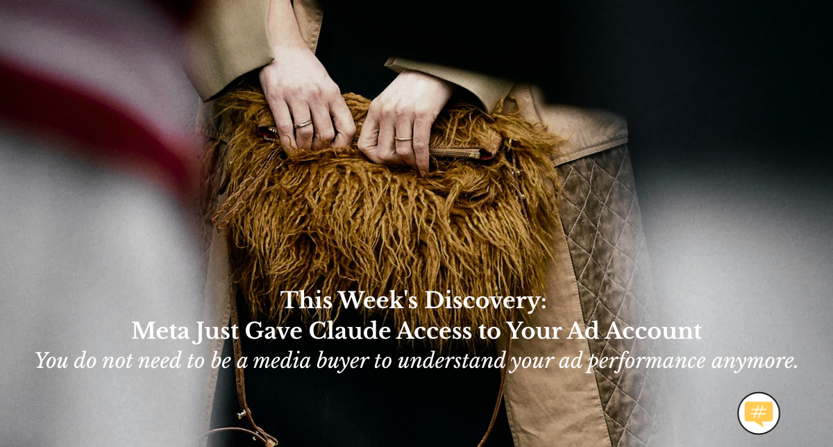 This Week's Discovery: Meta Just Gave Claude Access to Your Ad Account