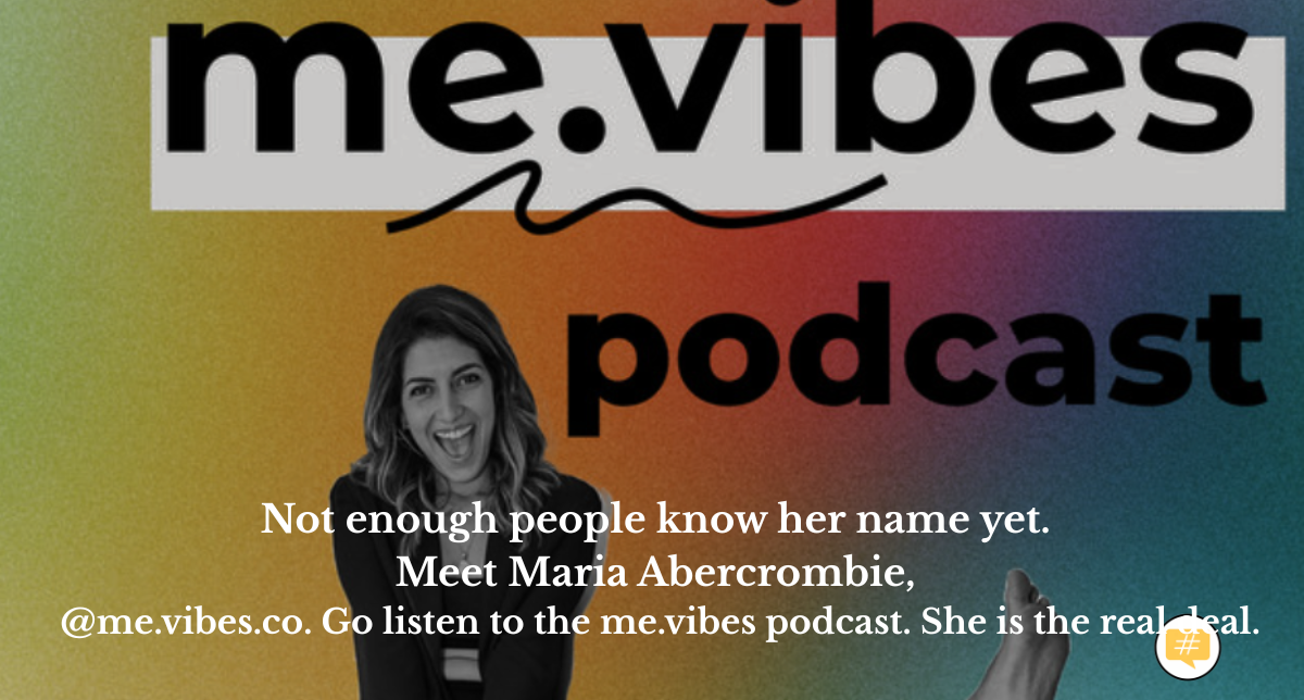 Francesca Alexander celebrates Maria Abercrombie and the me.vibes podcast while making the case for visibility, AI, and lifting each other up.