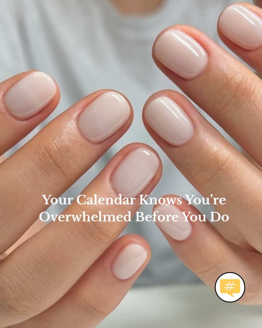 Woman reviewing a busy calendar for a quiz about work, overwhelm and Life by Design.