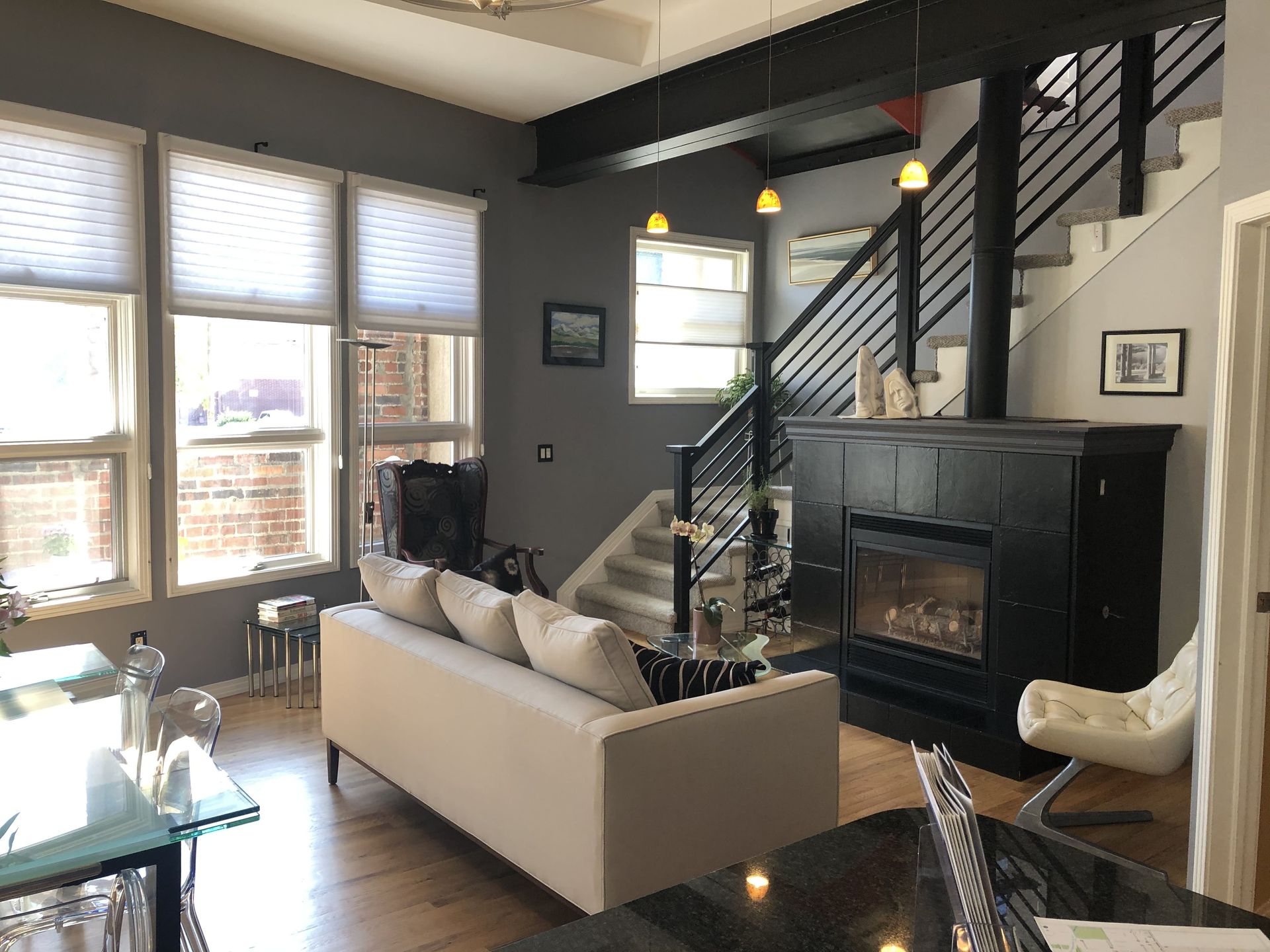 Bell Tower Lofts - Multi-family architecture and design - interior living room