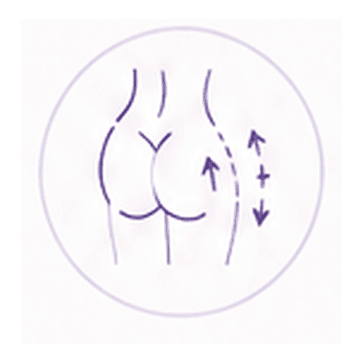 Illustration of additional body-contouring treatment areas