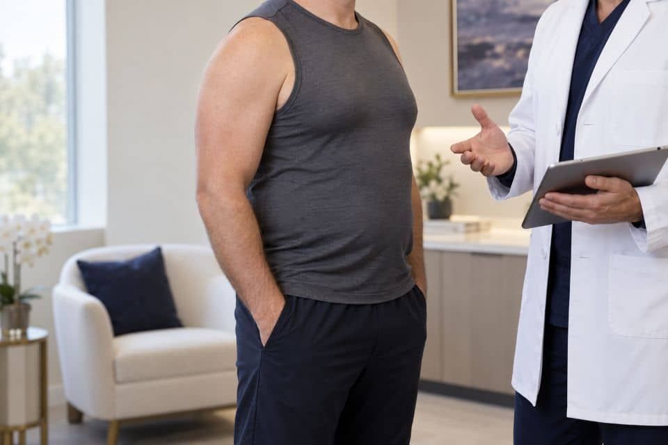 Gynecomastia diagnosis consultation