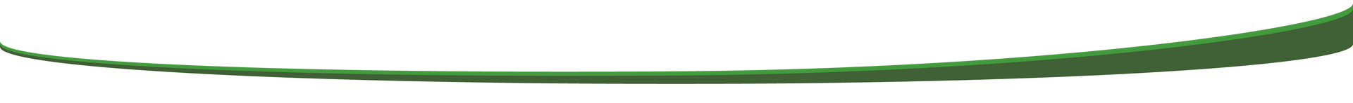 Thin green curved line on a white background