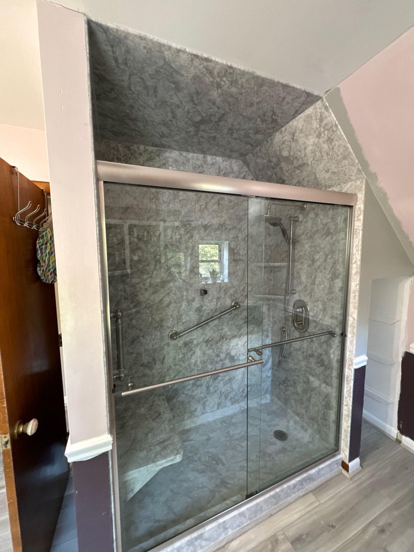 One Day Shower Installation of a walk in shower in Manchester New Hampshire after image