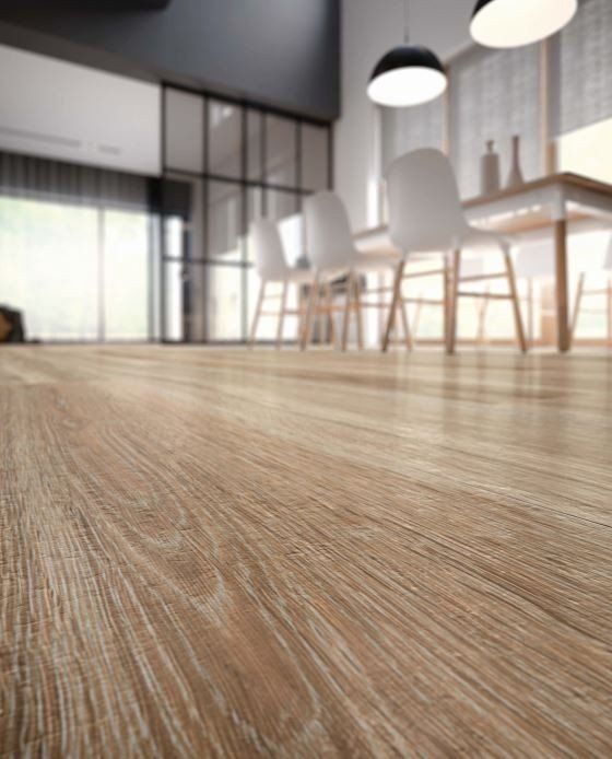 pavimento effetto legno chiaro in ceramica