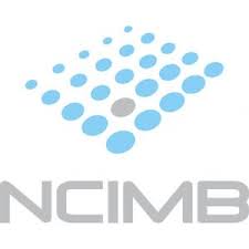 Logo for NCIMB, featuring a blue and gray dot grid above the organization's name.
