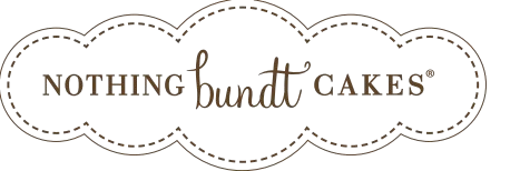 A logo for nothing bundt cakes with a cloud in the middle