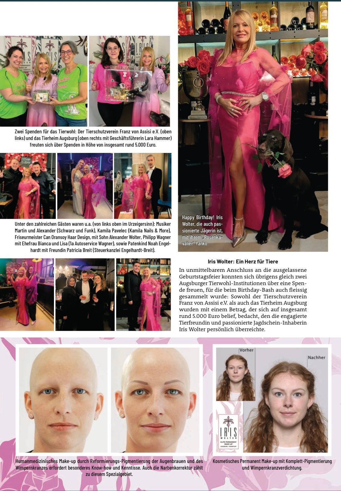 Artikel Augsburg Journal (Seite 2) zum 60. Geburtstag von Iris Wolter