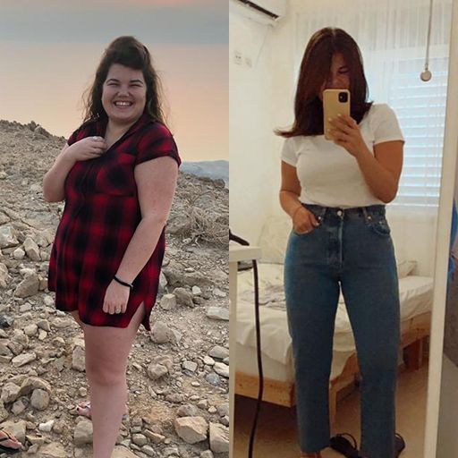 Dramatic weight loss and muscle gain achieved by a client through Yonatan Tyk expert coaching.
