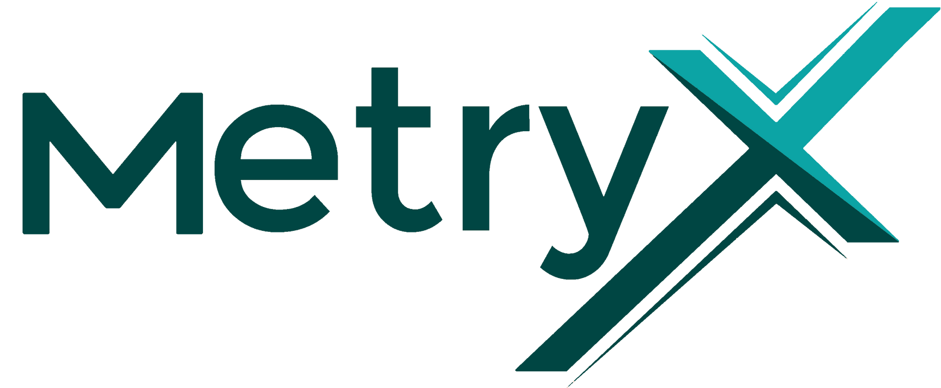 Logo for MetryX, PHFM's proprietary technology platform. 