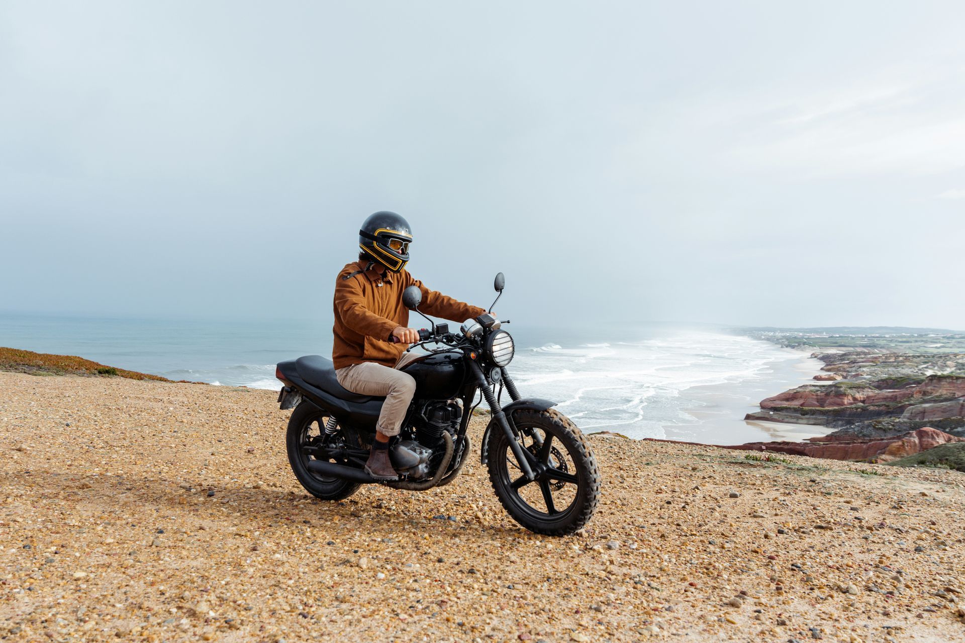 Motorcyclist confidently riding after injury recovery