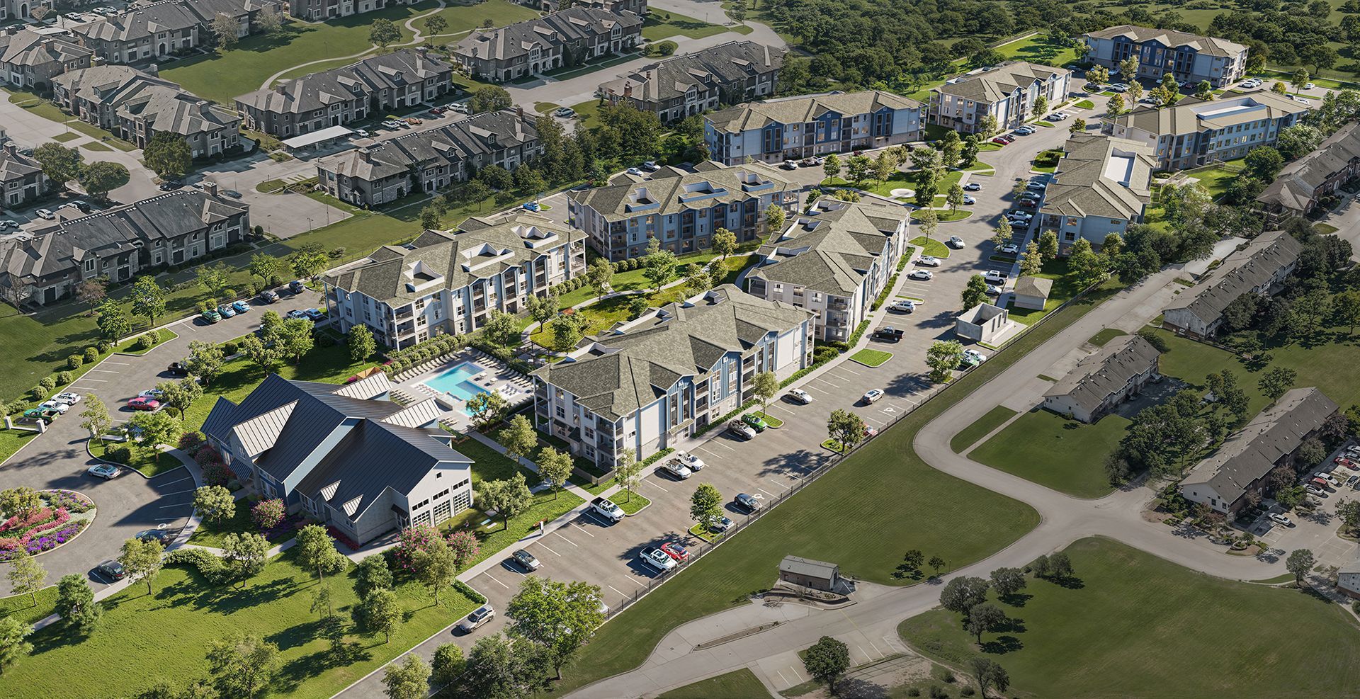 The Grace - exterior view of property from above
