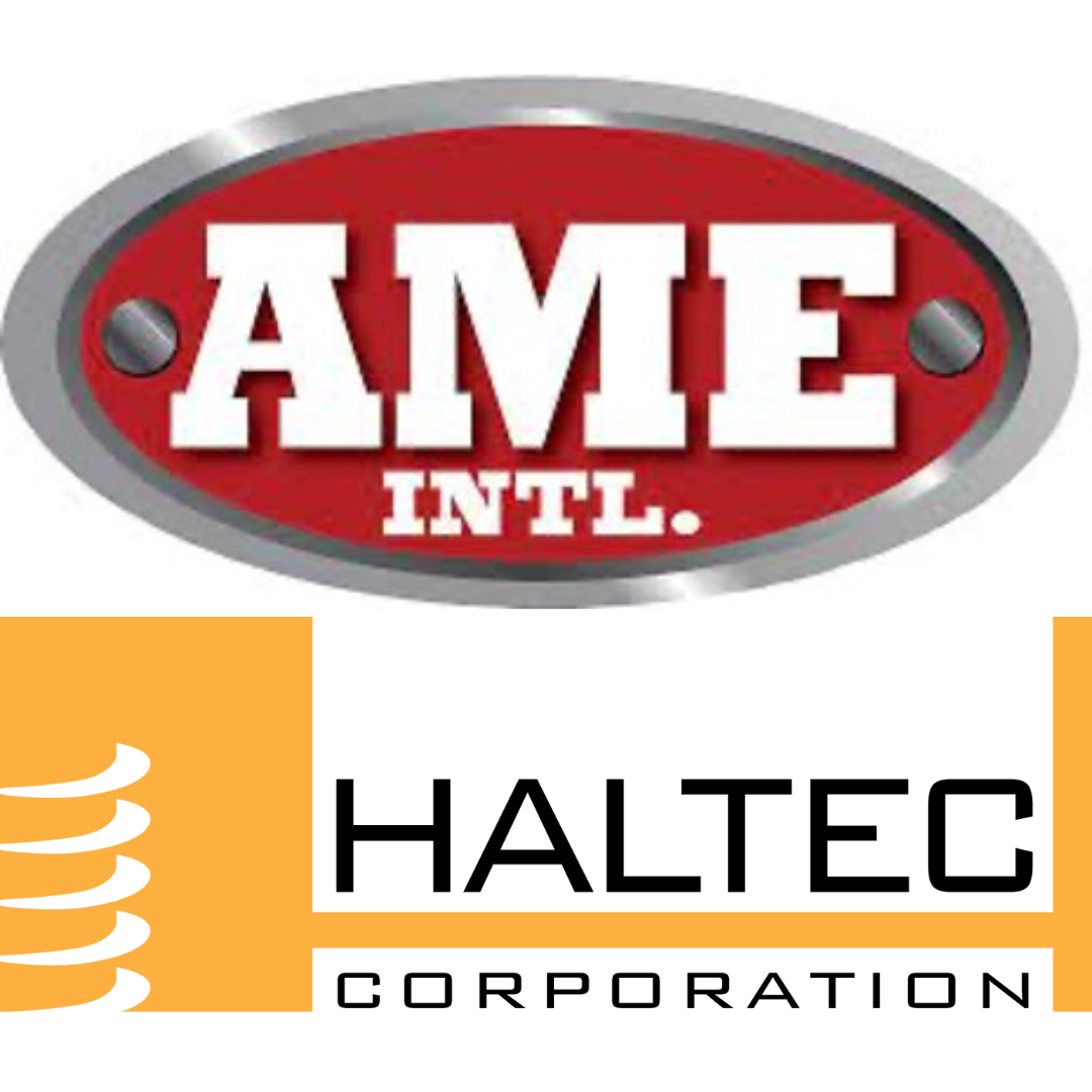 A logo for ame intl and haltec corporation