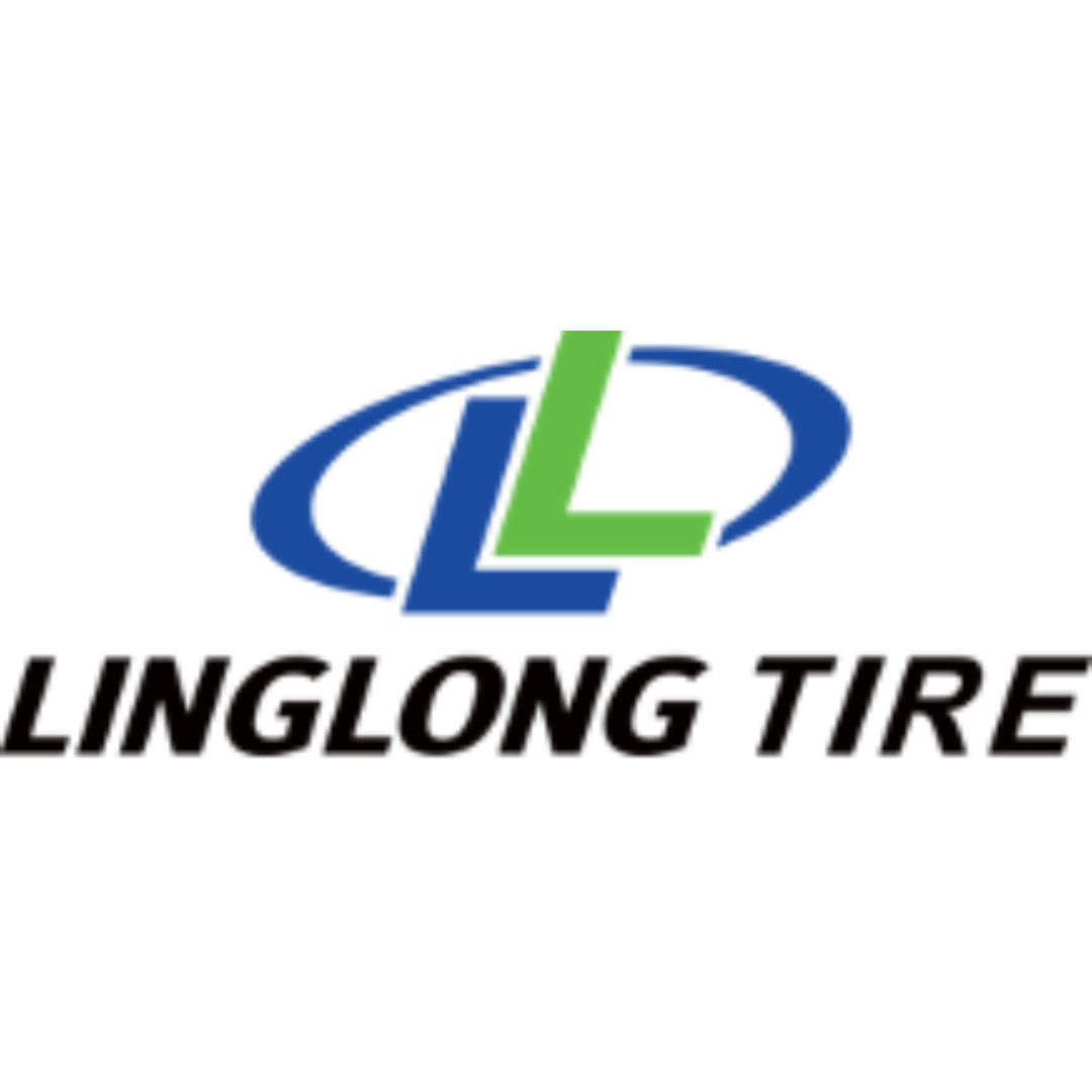 A blue and green logo for linglong tire