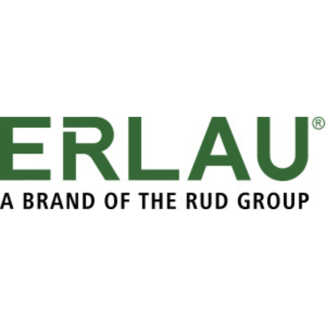 A logo for erlau a brand of the rud group