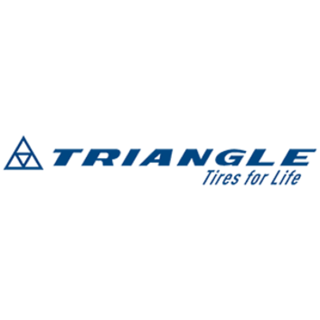 Triangle tires for life logo on a white background