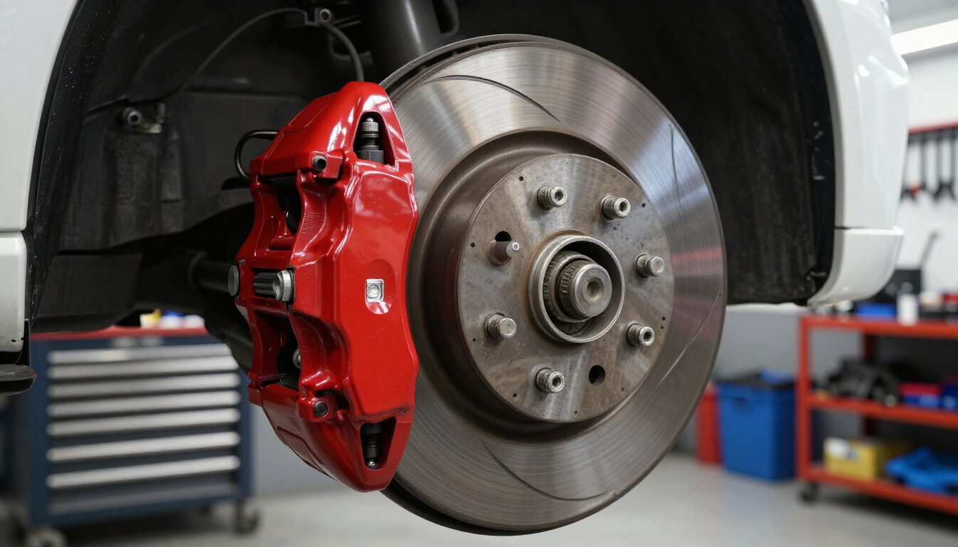 Brake rotor and caliper assembly